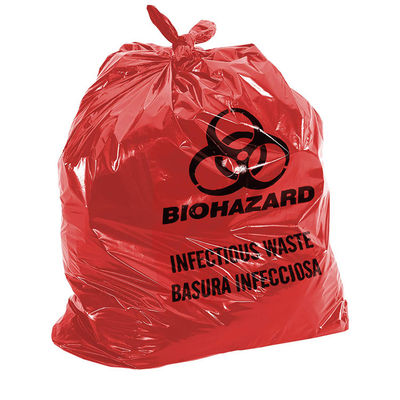 Rote klinische überschüssige Taschen LLDPE,“ medizinische Taschen der Müllentsorgungs-30*36