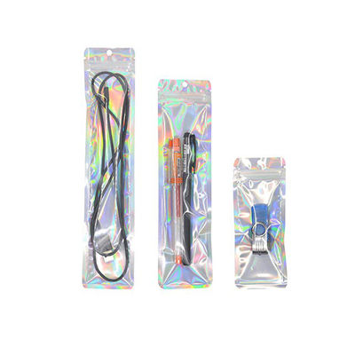 Hologramm BOPP/VMPET-/CPP-Zipverschluss-Aluminiumfolie-Tasche transparent