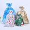 Weihnachtsfeiertags-Party-Bevorzugungs-Plastikfolie-Kordelzug-Geschenk-Leckerei-Taschen-Süßigkeits-Leckereien