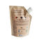 Treten flüssige Tüllen-Tasche des biologisch abbaubaren Kraftpapier-50ml für Saft ein