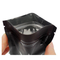 Wiederversiegelbare schwarze Verpackentasche Plastik mit Reißverschluss mit Fenster CMYK/Pantone-Drucken