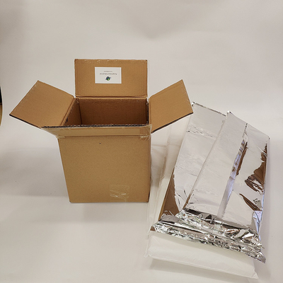 Gefrorene Lebensmittel Silber Isolierte Versandboxen Liner Wärmedämmung Container Liner